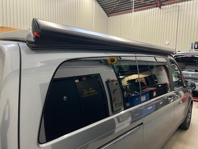 Fiamma F35Pro Deep Black 260 cassetteluifel Marco Polo, Caravans en Kamperen, Ophalen, Zo goed als nieuw