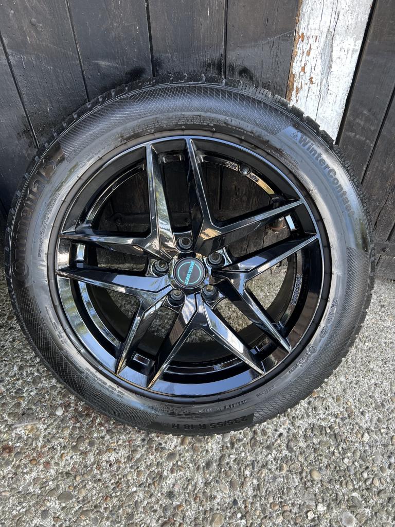 Audi q3 q5 a6 Tiguan Passat velgen 18” winterset zwart 5x112, Niet ingevuld, 18 inch, Banden en Velgen, Niet ingevuld