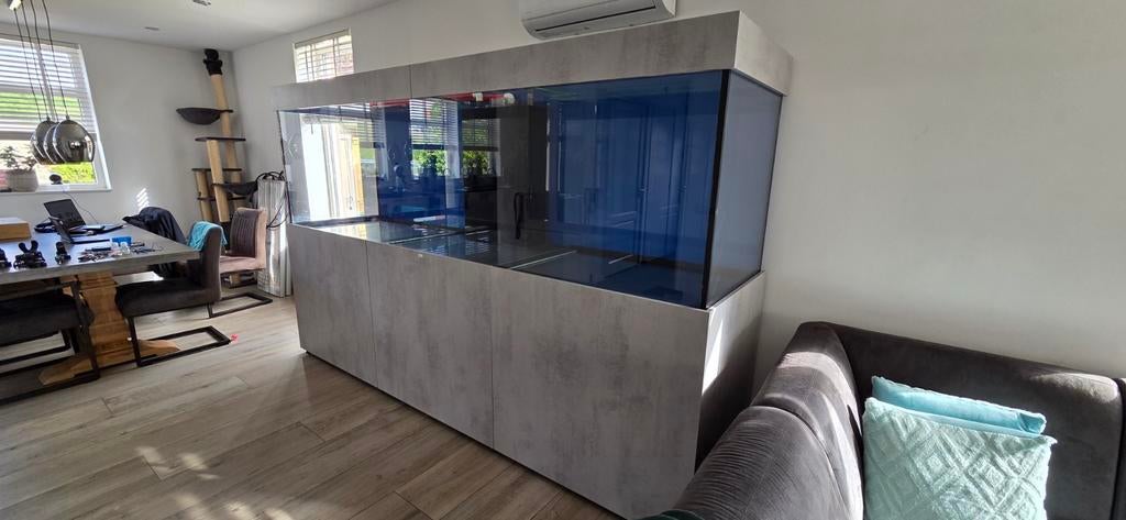 Zeeaquarium tekoop, Dieren en Toebehoren, Vissen | Aquaria en Toebehoren, Ophalen, Aquariummeubel, Overige merken, Zo goed als nieuw