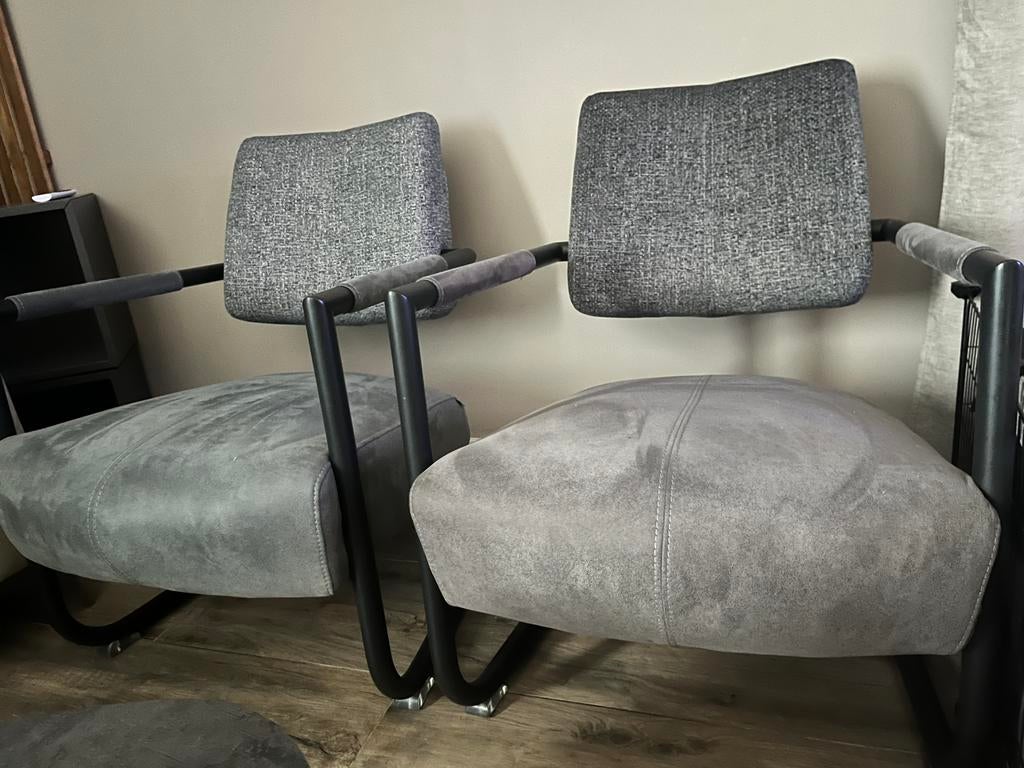 2x Xooon design fauteuil, Huis en Inrichting, Ophalen, 75 tot 100 cm, Zo goed als nieuw, Stof