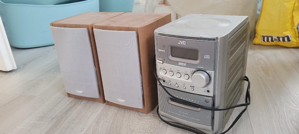 JVC stereoset radio cd speler casettedeck, Ophalen, Gebruikt, Cassettedeck, JVC