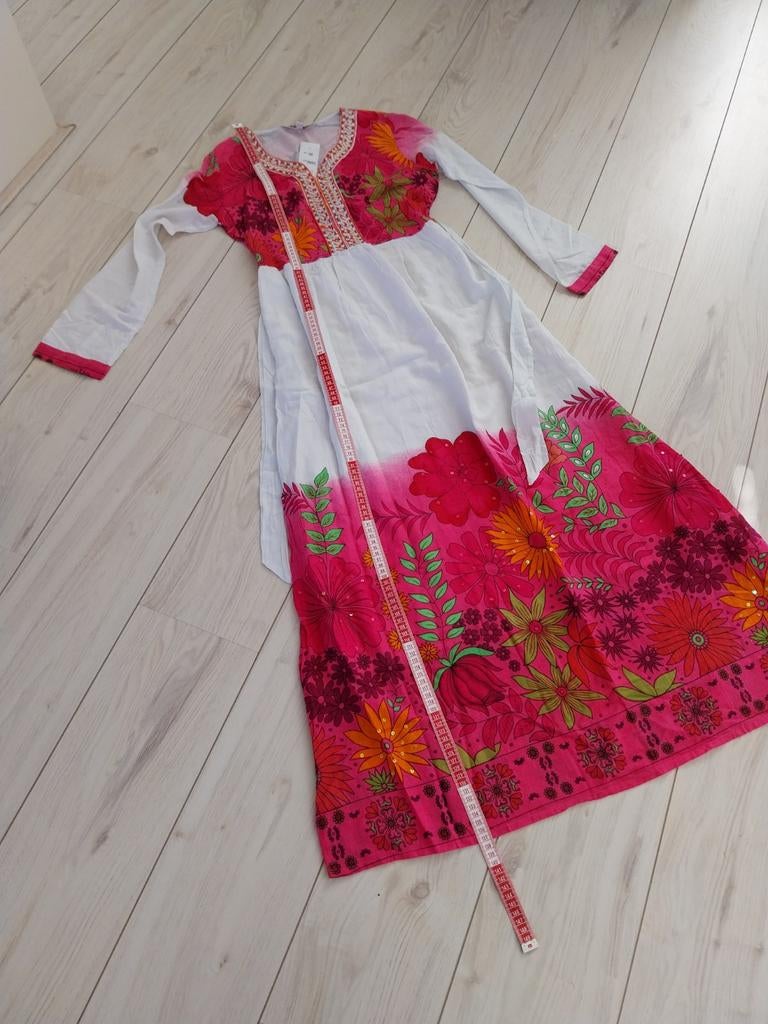 Zomerse maxi lange boho jurk Star India 100% katoen, Kleding | Dames, Ophalen of Verzenden
