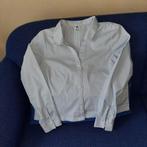 Blouse dames HEMA wit/lichtblauwe streep, Ophalen of Verzenden, Zo goed als nieuw, Maat 38/40 (M), Wit