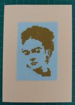 kaart met geborduurde Frida Kahlo (1922), Hobby en Vrije tijd, Kaarten | Zelfgemaakt, Ophalen of Verzenden, Nieuw, Man of Vrouw