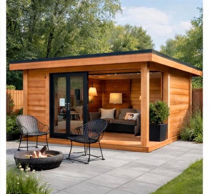 Klussen, timmerwerk en montage: o.a schuren en veranda’s, Tuin en Terras, Tuinhuizen, Nieuw, Overige typen, Hout, 500 cm of meer