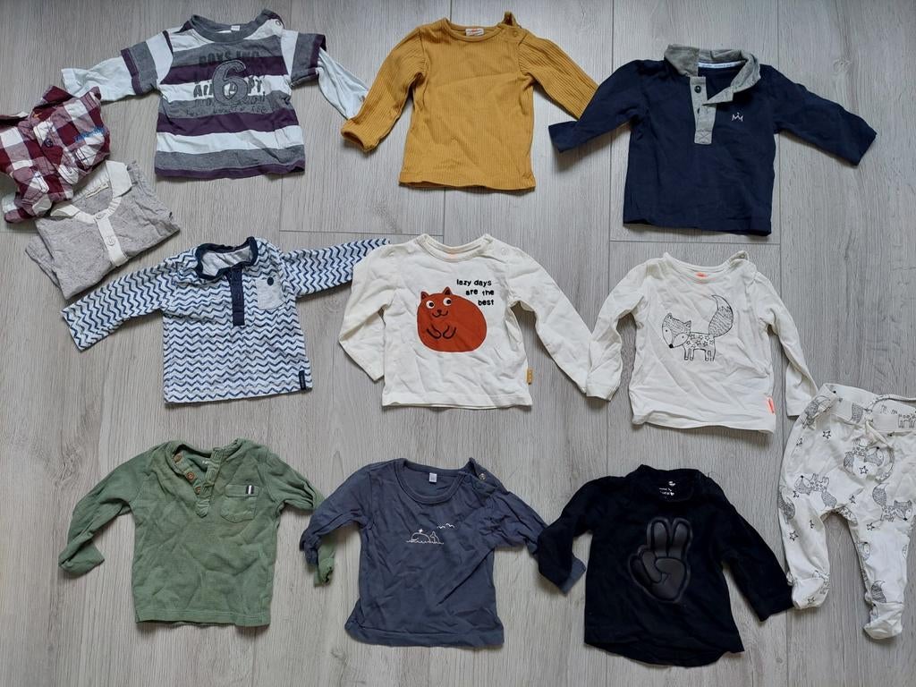 Longsleeves maat 56 jongen shirts longsleeve shirt, Ophalen of Verzenden, Zo goed als nieuw, Jongetje, Shirtje of Longsleeve