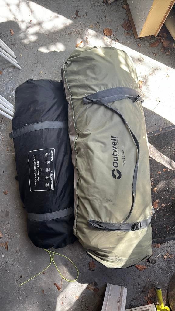Outwell trout lake 4 tent, Ophalen, Zo goed als nieuw