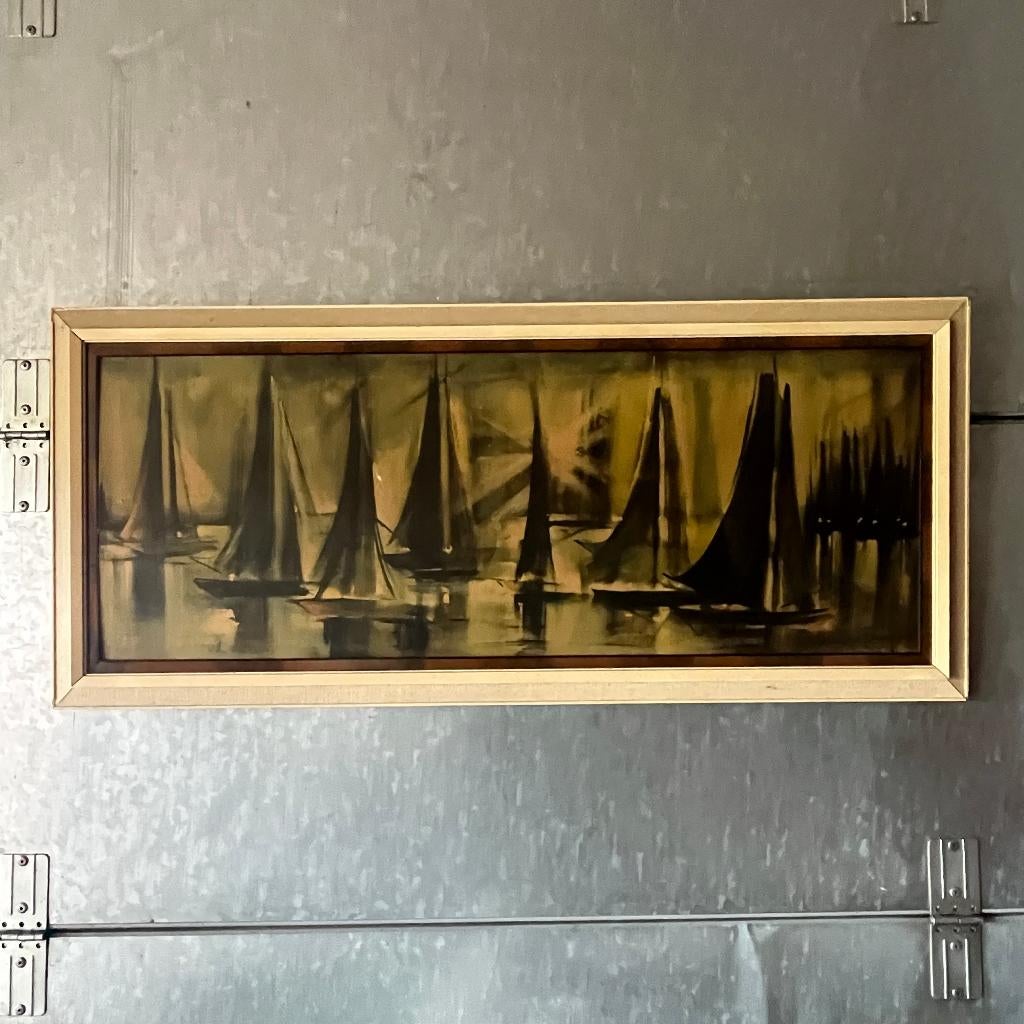 Vintage jaren 50 60 art print door Ozz Franca, Antiek en Kunst, Kunst | Litho's en Zeefdrukken, Ophalen of Verzenden