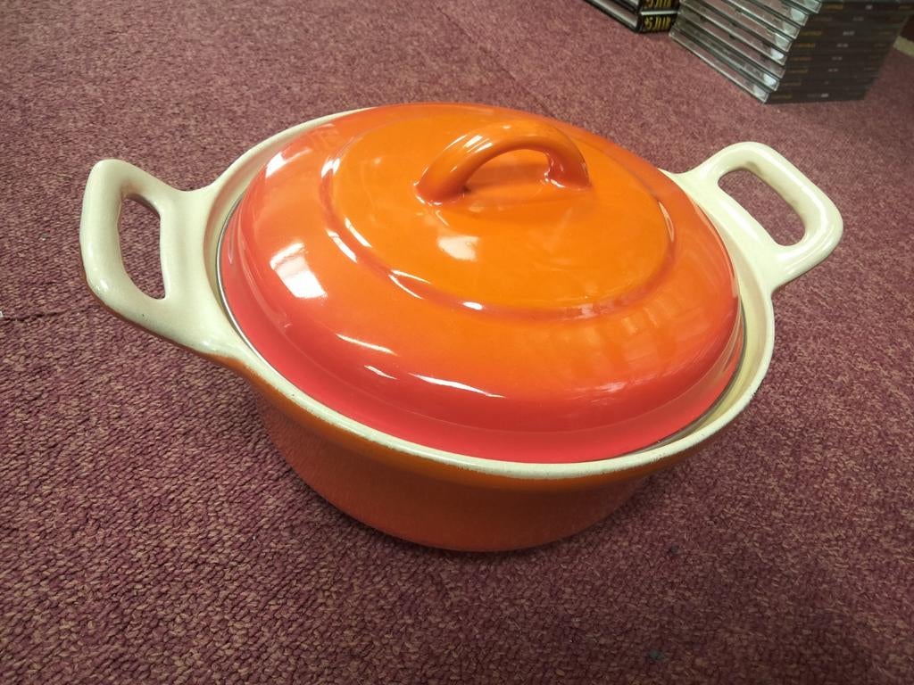 Vintage gietijzeren pan Made in France 20, Huis en Inrichting, Ophalen of Verzenden, Gietijzer, Koekenpan of Braadpan