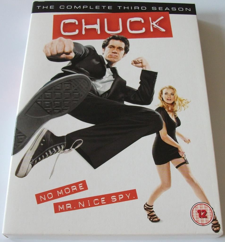 Dvd *** CHUCK *** 5-Disc Boxset Seizoen 3, Cd's en Dvd's, Dvd's | Tv en Series, Zo goed als nieuw, Komedie, Boxset, Vanaf 12 jaar