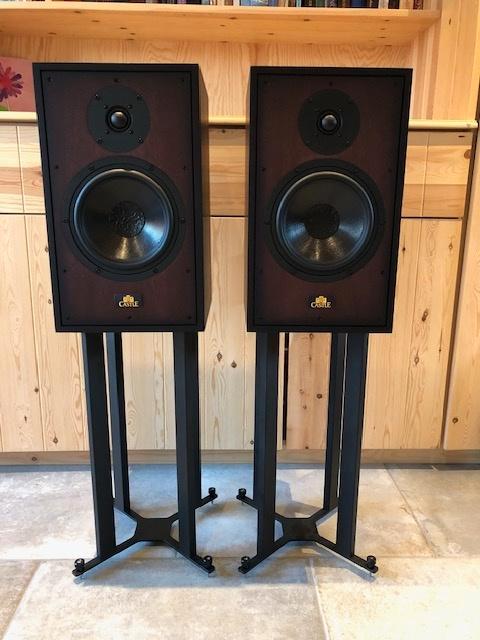 prachtige CASTLE Windsor Duke speakers mahonie, Audio, Tv en Foto, Luidsprekers, Zo goed als nieuw, Front, Rear of Stereo speakers