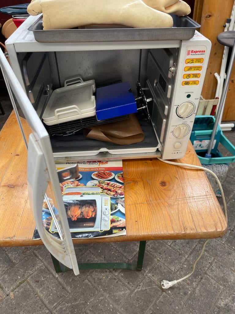 Express Rotisserie & BBQ Plus Oven met Grill, Witgoed en Apparatuur, Ovens, Minder dan 45 cm, Gebruikt, Ophalen of Verzenden, Oven met grill