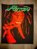Poison open up and say ah vintage backpatch back patch 2, Verzamelen, Ophalen of Verzenden, Zo goed als nieuw