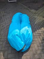 Opblaasbare Lounger / Luchtbed - Blauw, Ophalen of Verzenden, Zo goed als nieuw, 1-persoons