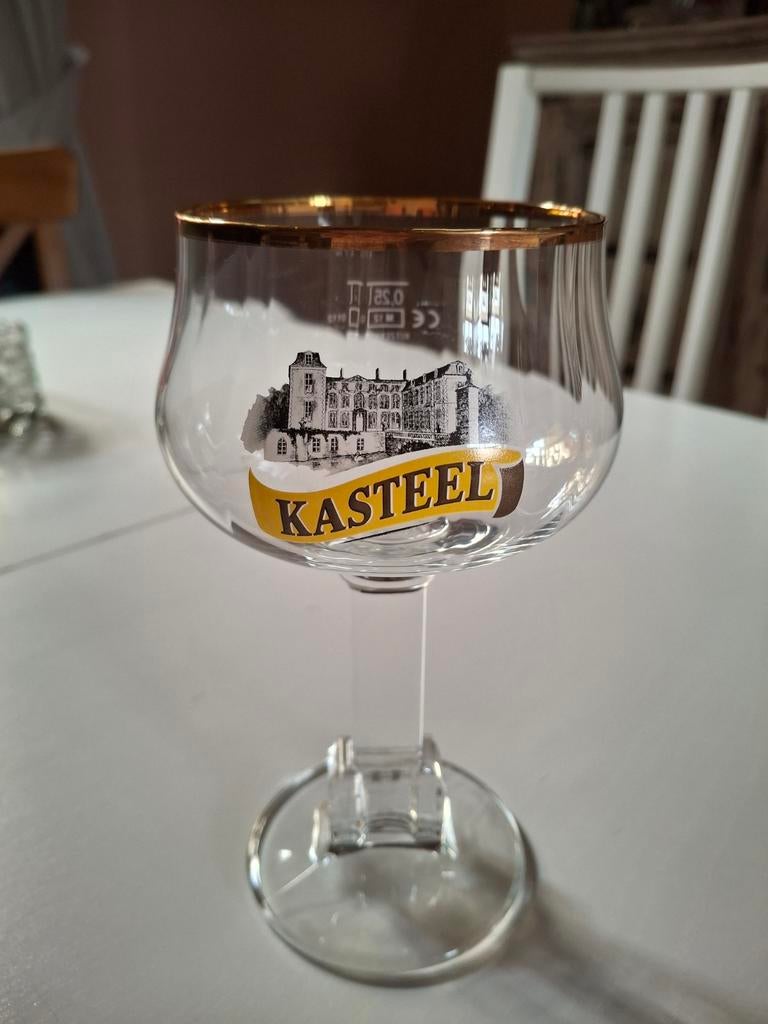 Kasteel bier glazen *NIEUW*, Ophalen of Verzenden, Nieuw, Glas of Glazen, Overige merken
