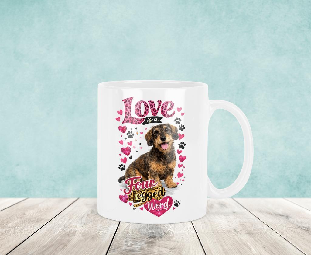 Love is a Four Legged Word - Teckel Mok, Verzenden, Keramiek, Nieuw, Overige stijlen