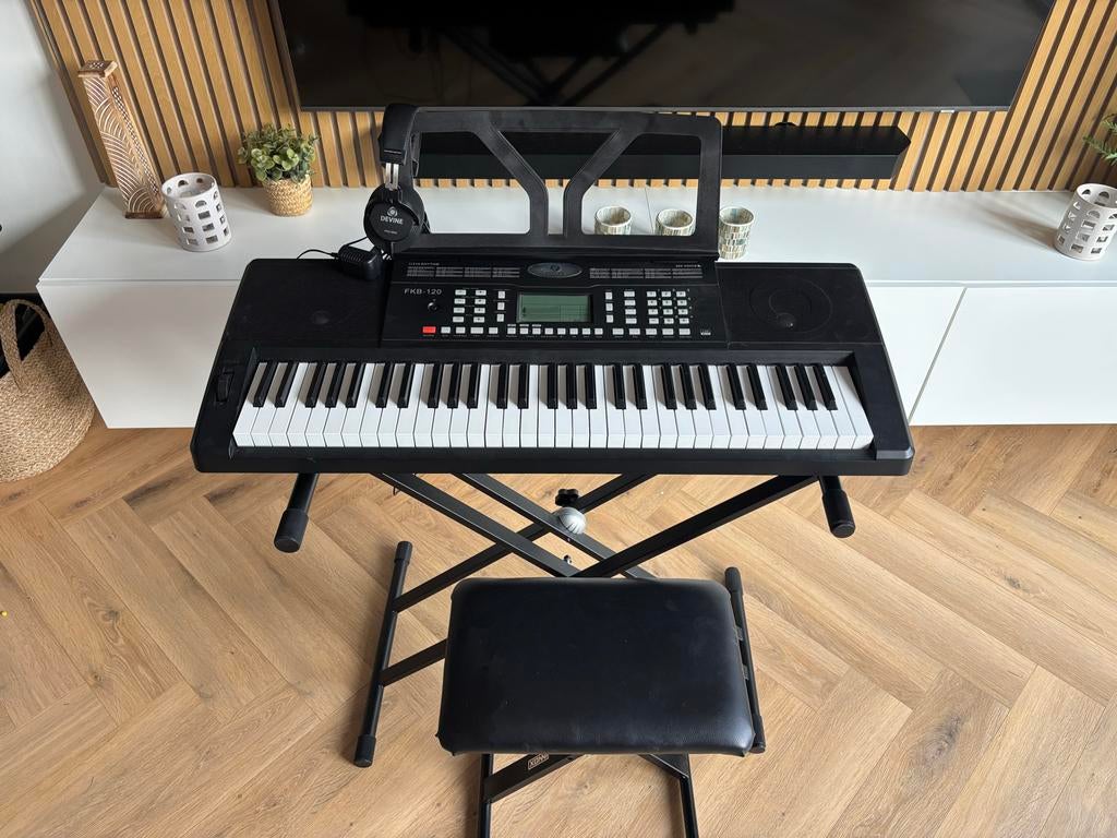 Fazley FKB-120 Keyboard set 61 toetsen (met garantie), 61 toetsen, Zo goed als nieuw, Met standaard, Ophalen