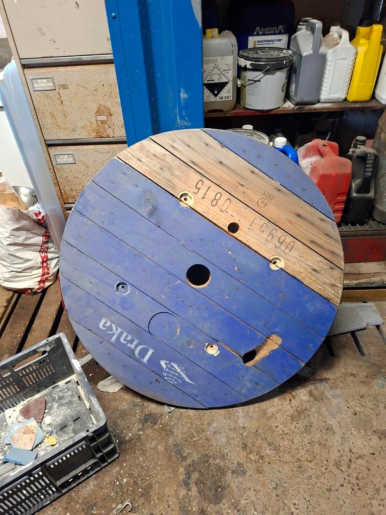 Tafelblad 95cm, Tuin en Terras, Tuintafels, Ophalen of Verzenden, Rond, Hout