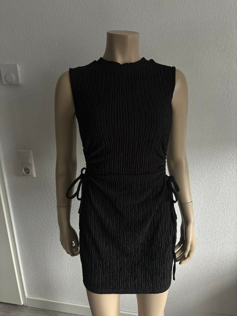 Shein zwart jurk maat S, Kleding | Dames, Verzenden, Zwart, Zo goed als nieuw, Maat 36 (S)