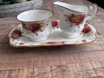 Queen’s Rosina melk‑ en suikerset Stratford mét tray, Antiek en Kunst, Ophalen