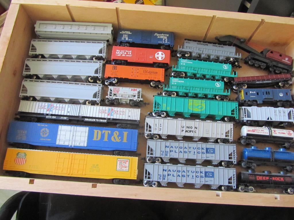 N spoor   25 amerikaanse wagons, Hobby en Vrije tijd, Overige merken, Gebruikt, Gelijkstroom, Wagon