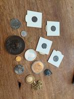 Verzameling munten en penningen diverse landen en materialen, Postzegels en Munten, Munten en Bankbiljetten | Verzamelingen, Ophalen of Verzenden