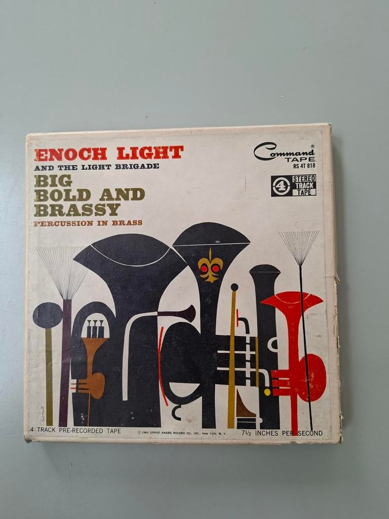 Bandrecorder Tape 7.5ips Enoch Light - Big Bold and Brassy, Gebruikt, 1 bandje, Ophalen of Verzenden, Voorbespeeld