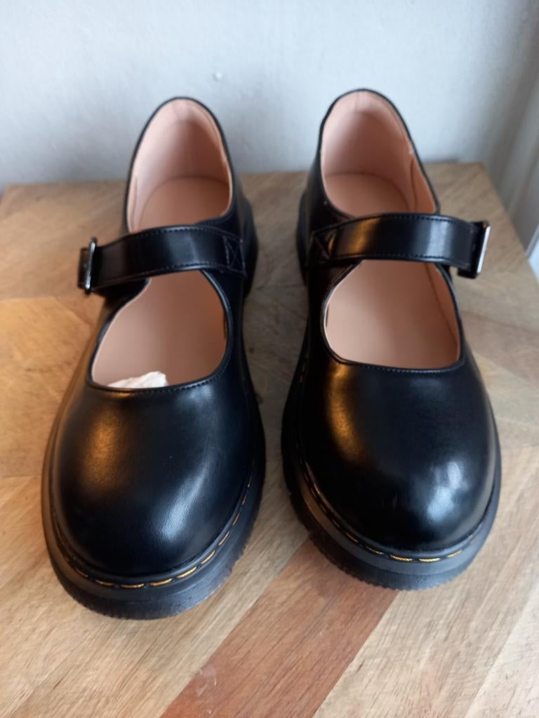 Klassieke zwarte Mary Jane schoenen, Zwart, Nieuw, Onbekend, Ballerina's