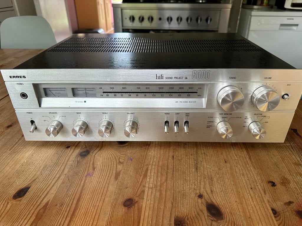 Erres Hifi Sound Project TA 6000 receiver, Audio, Tv en Foto, Versterkers en Receivers, Overige merken, Ophalen of Verzenden, Zo goed als nieuw