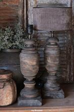 Robuuste baluster tafellamp vintage black, Www.jufbrocante.nl, Www.jufbrocante.nl, Nieuw, Ophalen of Verzenden