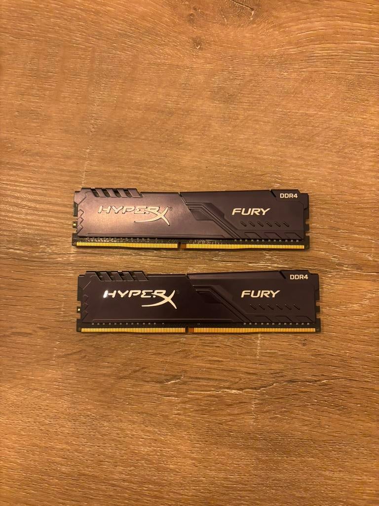 HyperX Fury DDR4 RAM 16GB, DDR4, Ophalen of Verzenden, Zo goed als nieuw, Desktop