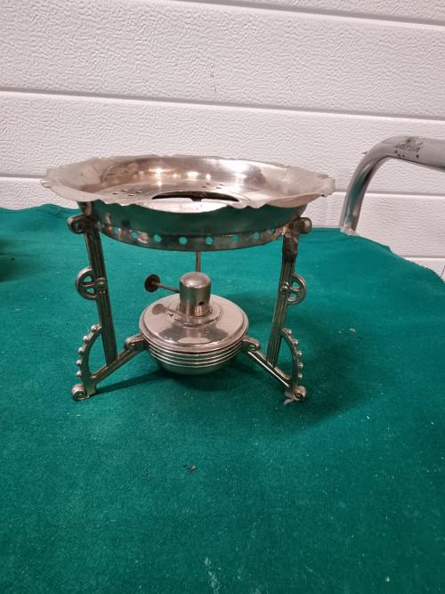 Warmhoud brander theelichthouder verzilverd, Ophalen of Verzenden, 'T Olde Gre-j, Info@toldegrej.nl, Endepoelstraat 20f Didam