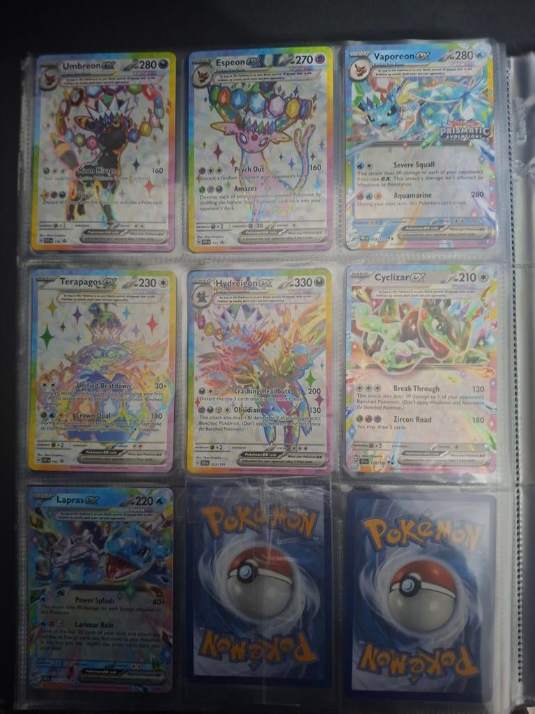Pokémon Kaarten Collectie: Umbreon, Espeon, Vaporeon GX, Ophalen of Verzenden, Zo goed als nieuw, Meerdere kaarten
