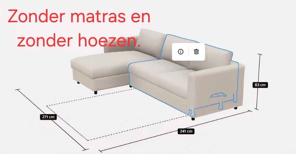 Ikea Vimle (Slaap)Bank, nieuw en verpakt!, Huis en Inrichting, Ophalen, Nieuw