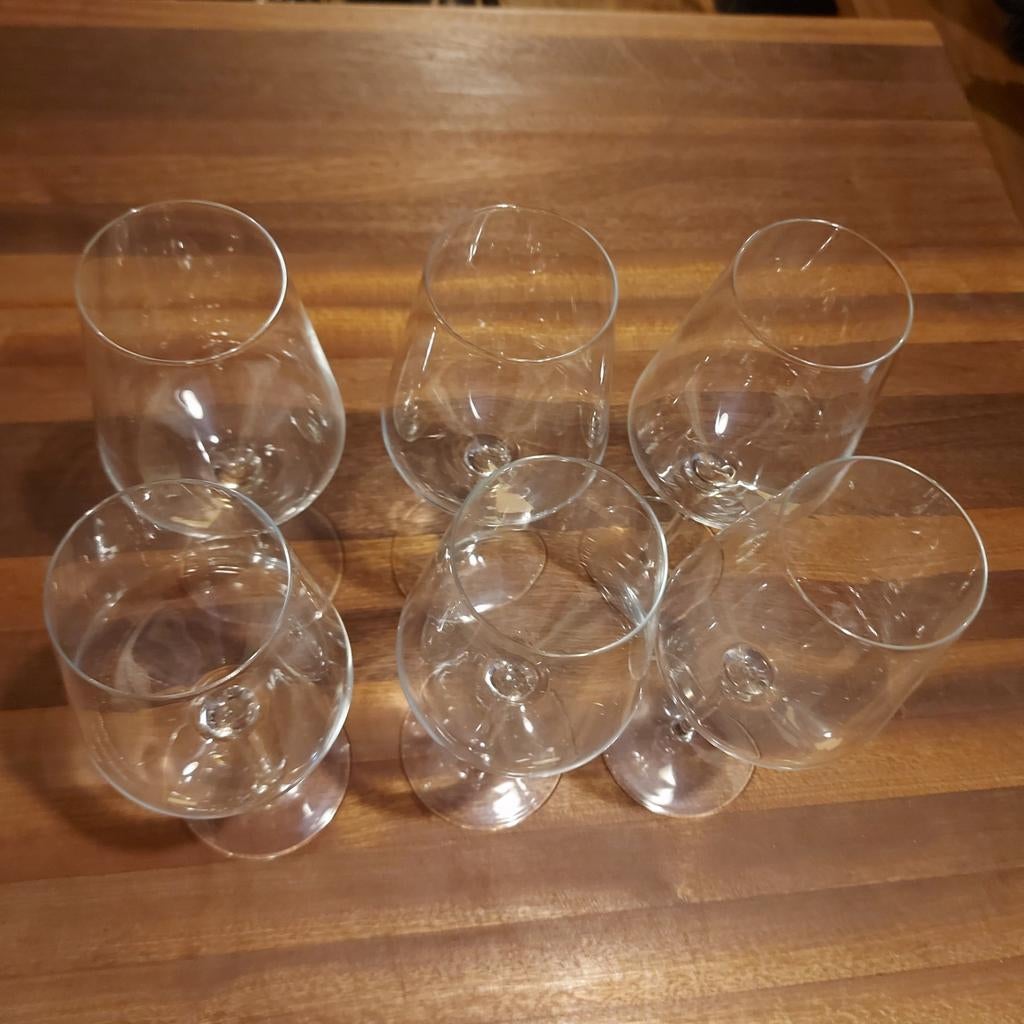 Vivo wijnglazen van Villeroy & Boch, AH – 6 stuks zgan, Ophalen of Verzenden, Zo goed als nieuw, Wit, Overige merken