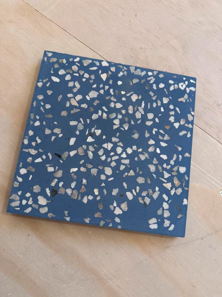 Vloertegels Granito Terrazzo Dusk Blue White 1,44 m2, Doe-het-zelf en Verbouw, Tegels, Nieuw, Vloertegels, Overige materialen