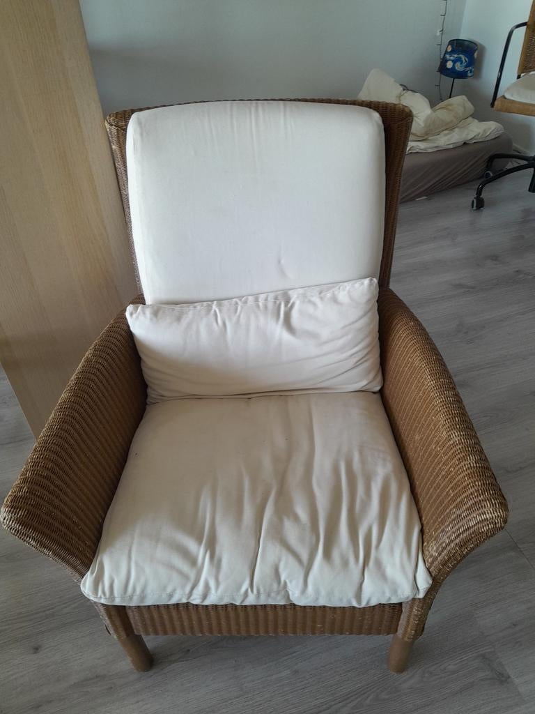 Comfortabele Lloyd Loom stoel - ideaal voor elk interieur, Gebruikt, 75 tot 100 cm, Klassiek, Landelijk, 50 tot 75 cm