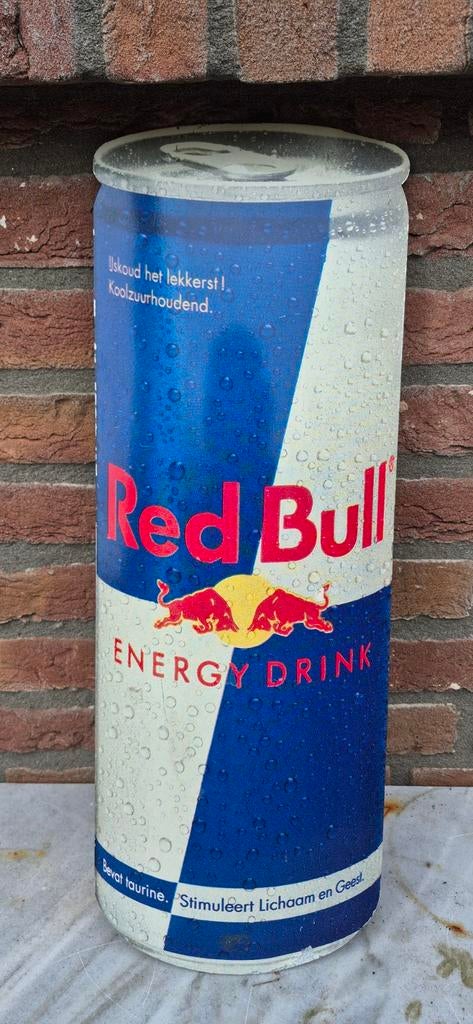 Groot Red Bull blik reclamebord, Ophalen of Verzenden