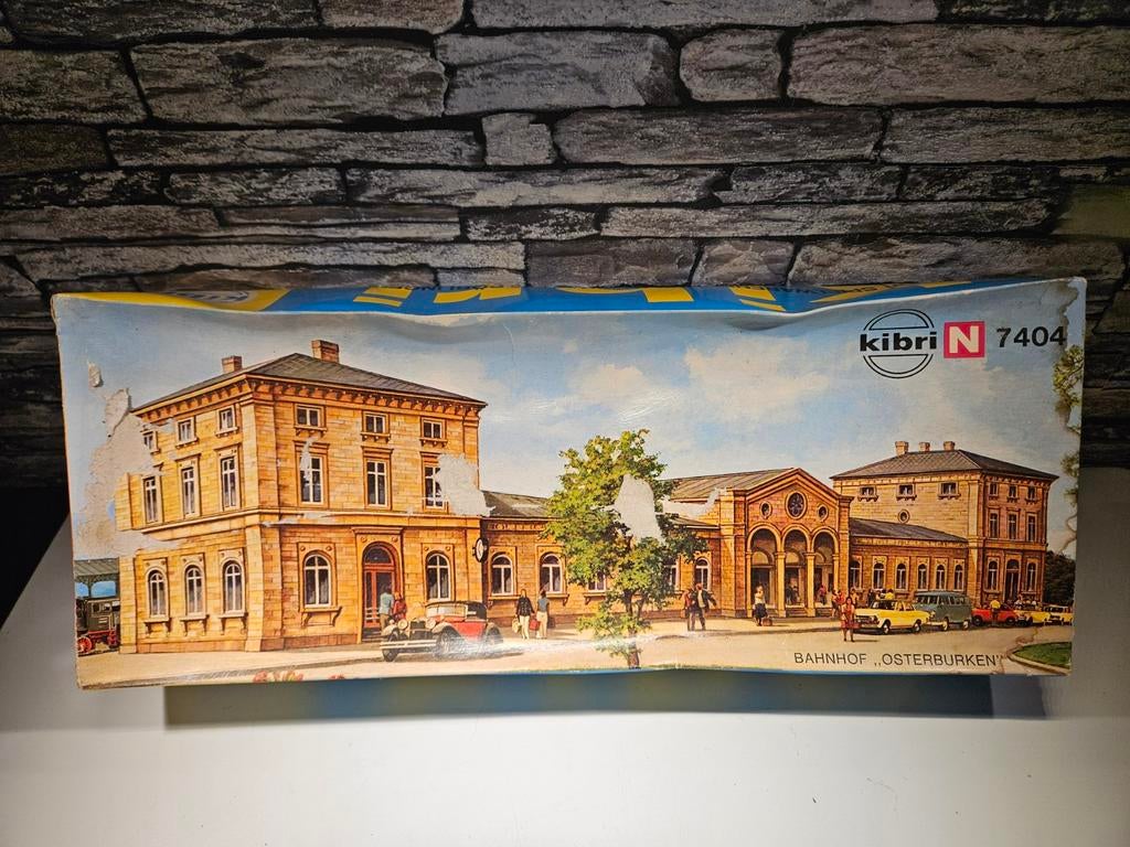 Kibri bouwdoos Station Osterburken N spoor modeltrein 1:160, Overige merken, Gelijkstroom of Wisselstroom, Brug, Tunnel of Gebouw