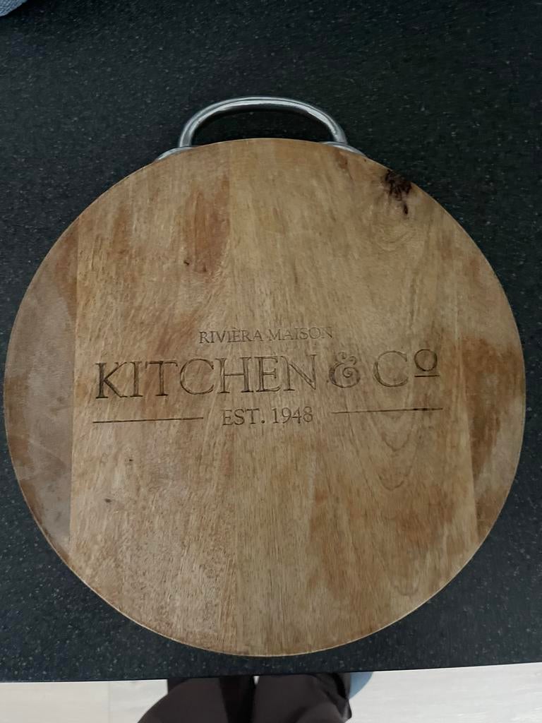 Riviera Maison houten serveerplank, Huis en Inrichting, Overige materialen, Overige typen, Ophalen of Verzenden, Zo goed als nieuw
