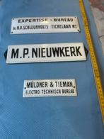 3 mooie emaille bordjes, Ophalen of Verzenden