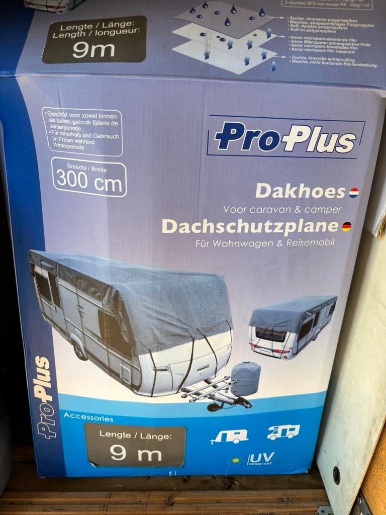 ProPlus Caravandakhoes - Camperdakhoes - 8 x 3 meter - Grijs