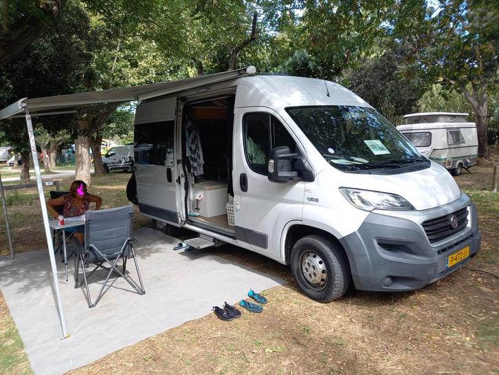 Te Koop nu in Rijnsburg Fiat Ducato camper L2H2 3.0 CNG, Caravans en Kamperen, Campers, Particulier, tot en met 2, Buscamper of Camperbus