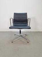 Vintage design bureaustoel zwart leer vergaderstoel '70, N, Zwart, Ophalen of Verzenden, N