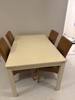 Eettafel met 4 stoelen, Huis en Inrichting, Ophalen, Gebruikt, 100 tot 150 cm, 150 tot 200 cm