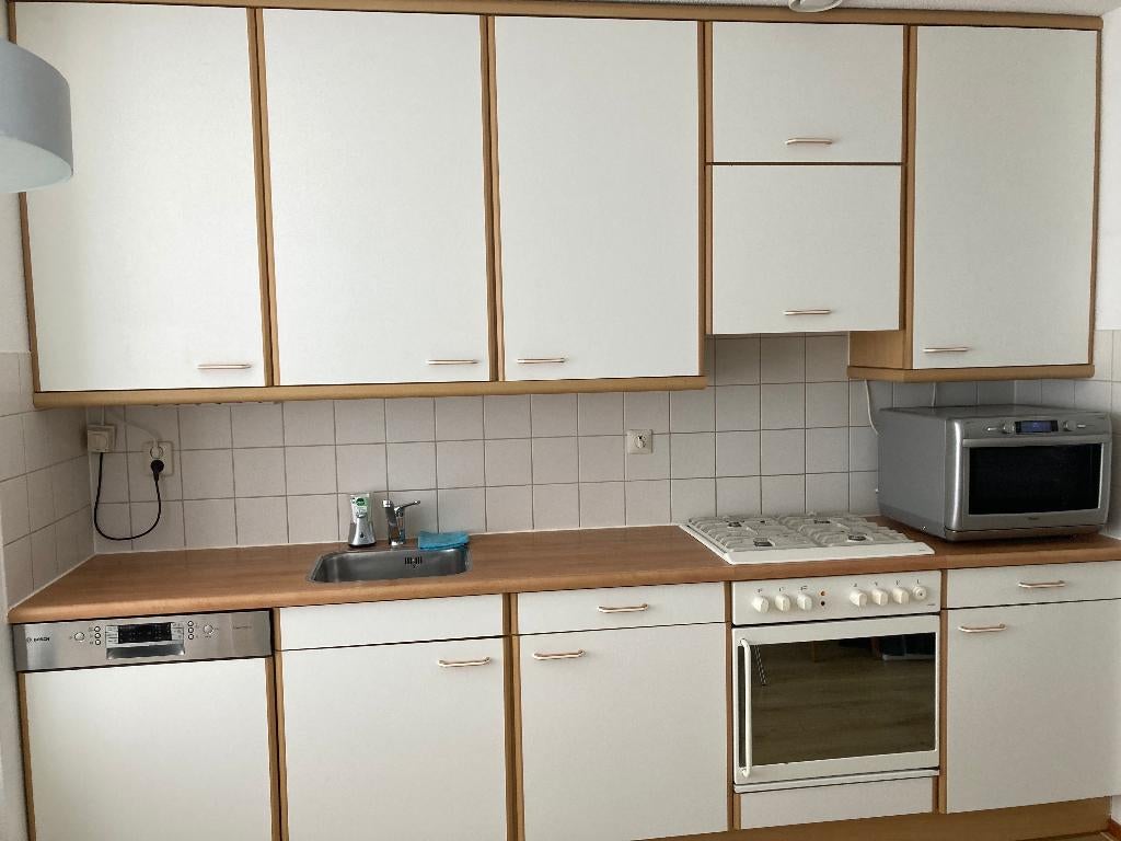 Bruynzeel keuken wit 3.00 m met bovenkasten, Ophalen, Gebruikt, Wit, 200 cm of meer