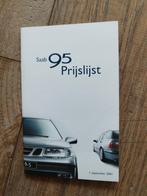 Saab 95 Prijslijst 2001 - Origineel en compleet, Ophalen of Verzenden, Zo goed als nieuw, Overige merken, Saab