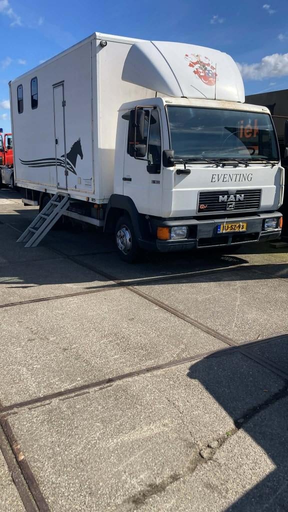 paardenvrachtwagen anemone man  nwe apk 15-04-2027, Auto's, MAN, Grijs, Particulier, Te koop