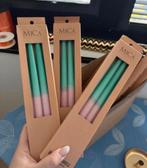 Mica Dinerkaarsen - 60 stuks - Nieuw in verpakking, Overige materialen, 25 tot 50 cm, Nieuw, Ophalen of Verzenden