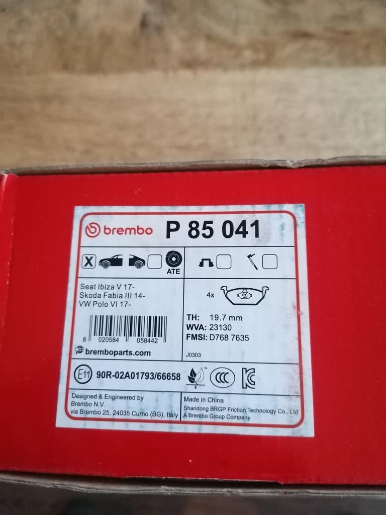Brembo Remblokken P85041, Ophalen of Verzenden, Nieuw, Seat
